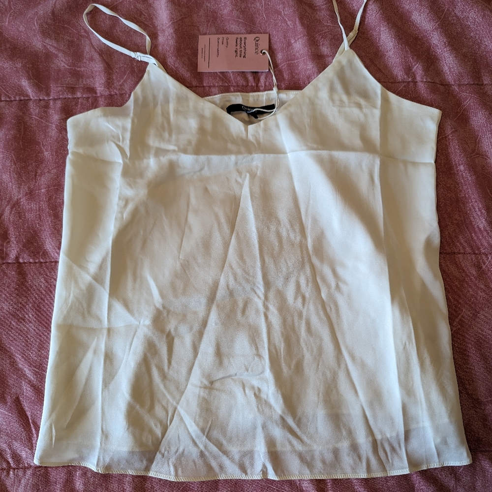 NWT Quince Silk Tank Top